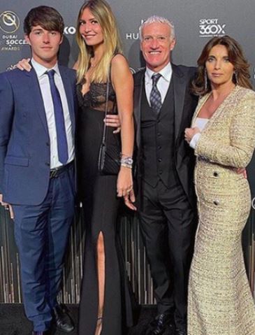 Ginette Deschamps son Didier Deschamps with his beautiful family